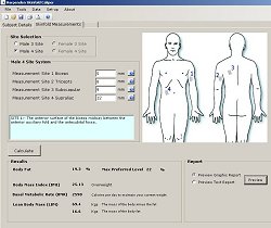 Harpenden Skinfold Software