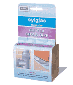 Sylglas Gutter Repair Tape - recommended for use on leaking gutters, leaking drainpipes, cracked gutters and the prevention of corrosion on metal gutters and metal drainpipes