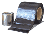 Sylglas Roof Repair Tape - recommended for use on leaking roofs compatible with most common materials where there is a seam, blistered felt, a leaking valley gutter or a broken roof tile