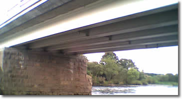 Bridge support girders protected with Denso Steelcoat 1000 System, Mary Culter Bridge, River Dee, UK