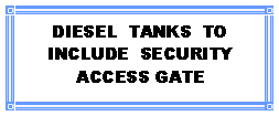 Text Box: DIESEL  TANKS  TO INCLUDE  SECURITY  ACCESS GATE