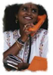 indian woman on phone