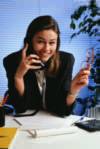 lady behind desk