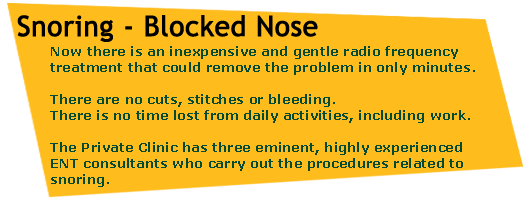 Snoring - Blocked Nose