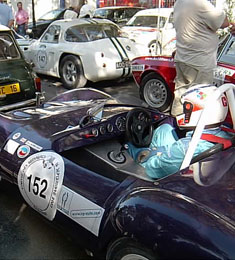 drivers gathering in the paddock for the GT-GTS-GTP Tourisme race