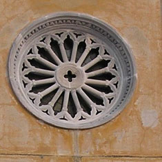 A Romanesque church window